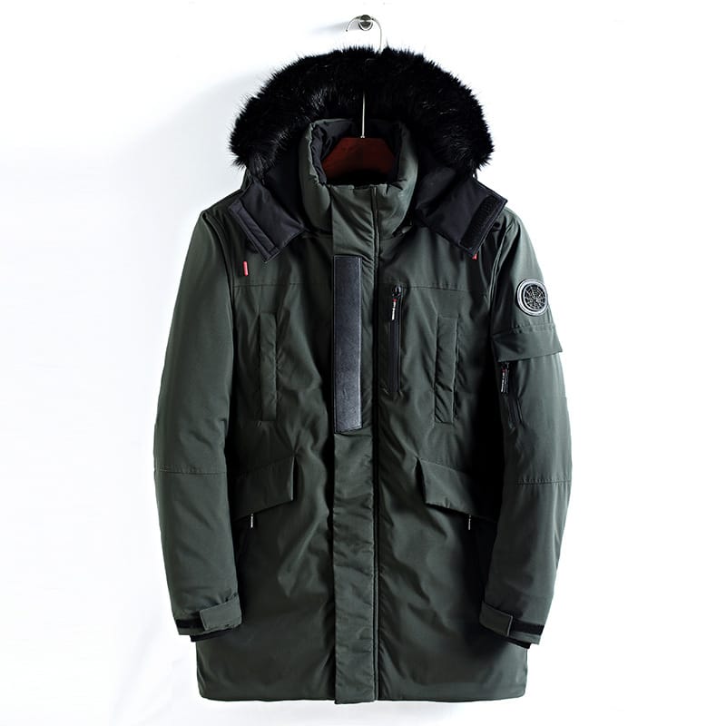 Lovemi - Men’s mid-length hooded jacket