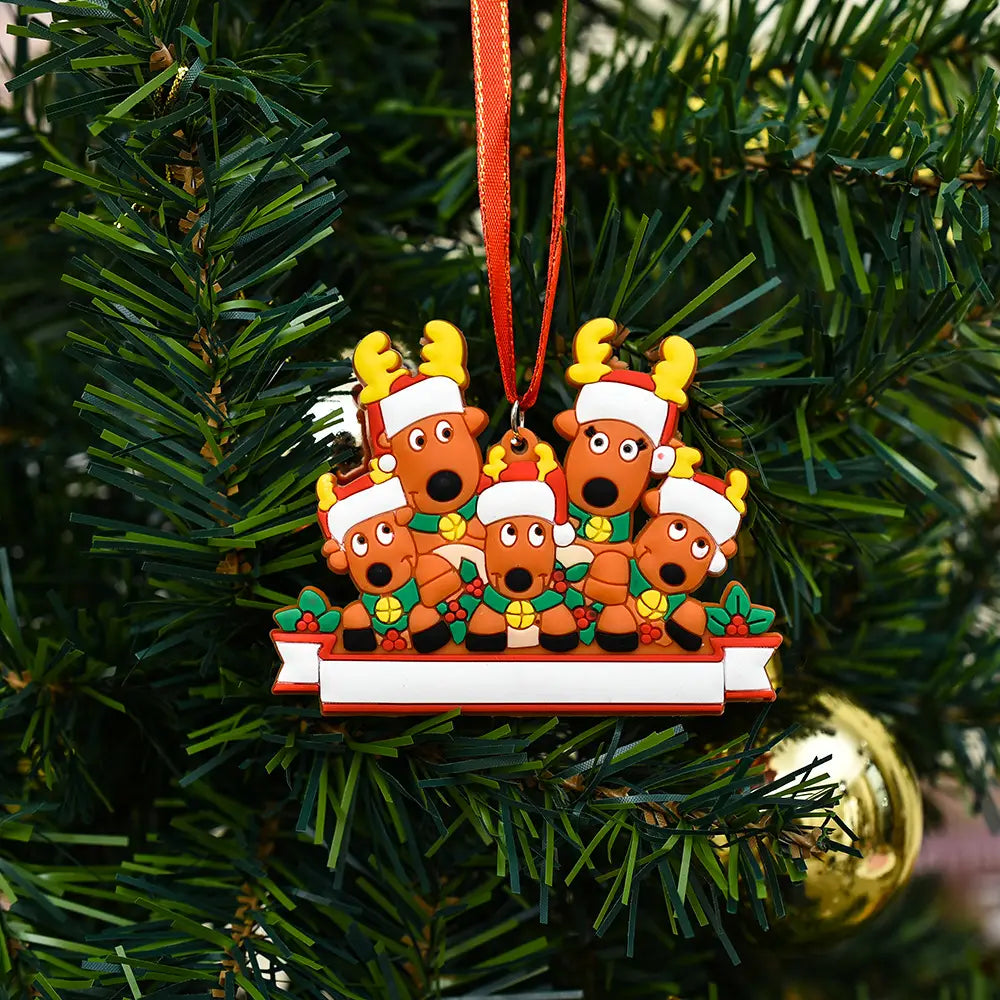 Lovemi – Name Blessings PVC-Elch-Weihnachtsbaum-Aufhängung