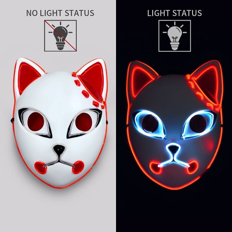Lovemi - Masque facial pour chat à ligne lumineuse LED