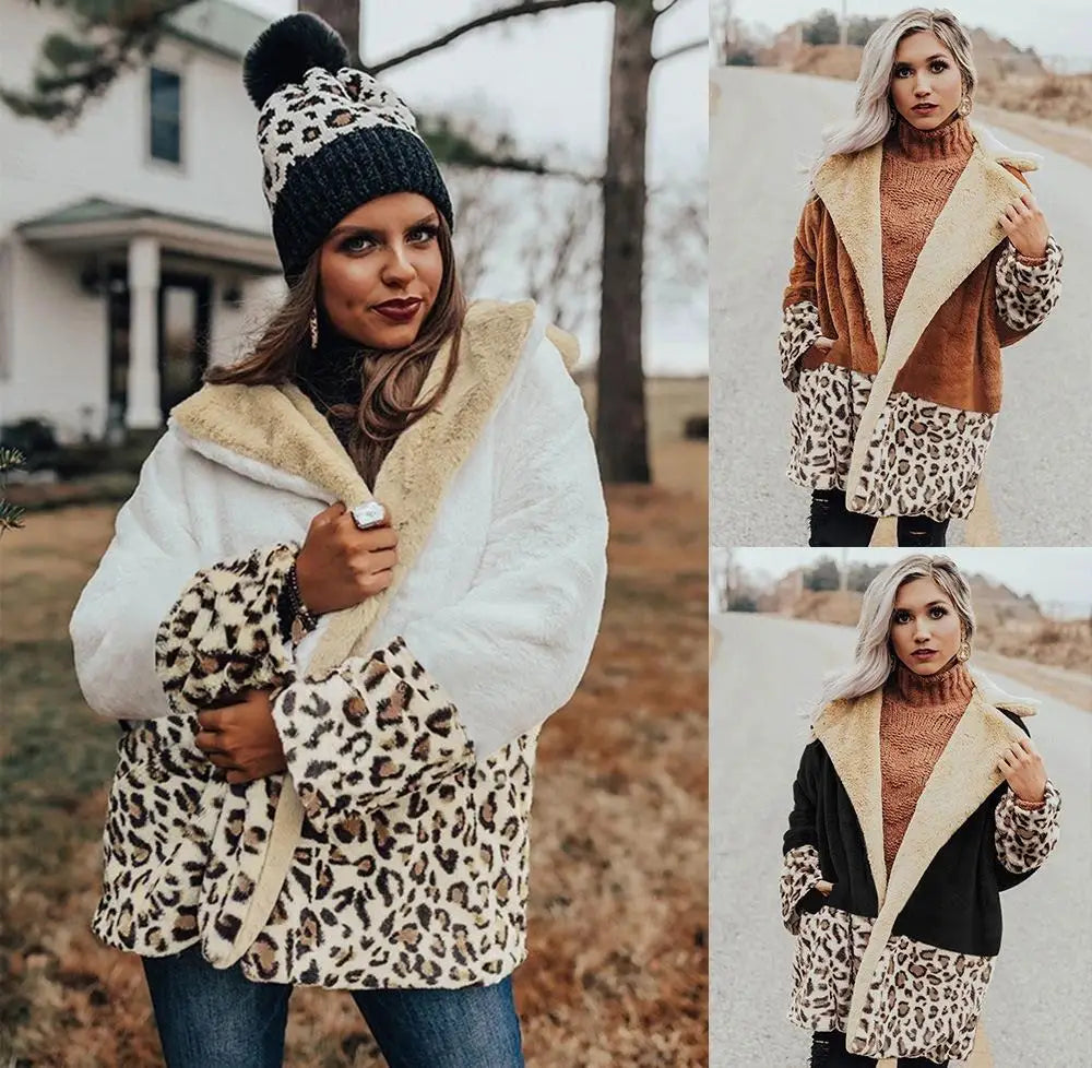 Lovemi - Fashionable warm Lapel Plush coat