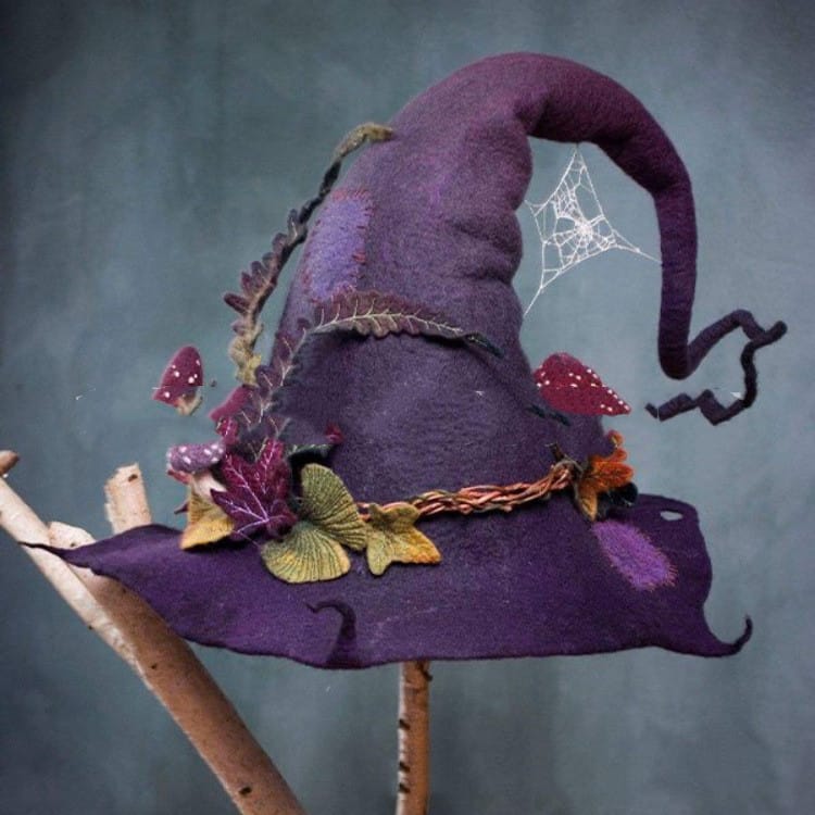 Lovemi - Women Modern Witch Hat Costume Pointed Wool Felt