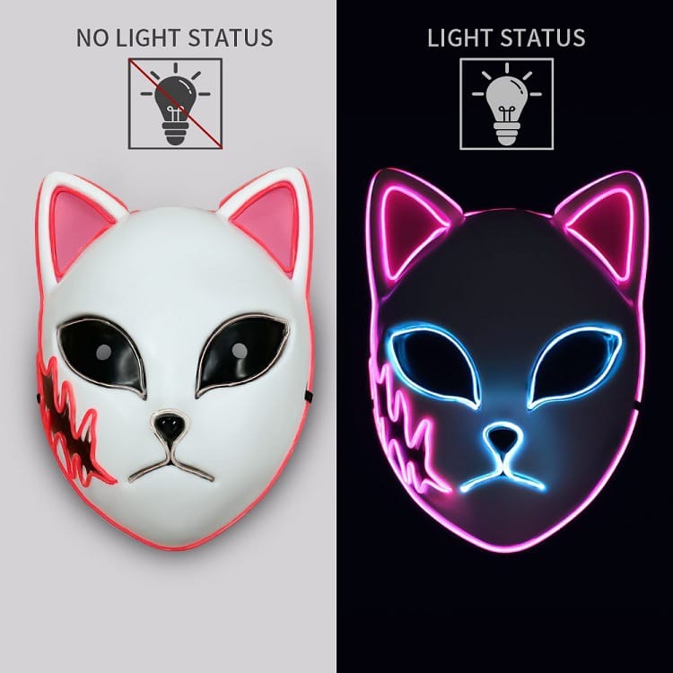 Lovemi - Masque facial pour chat à ligne lumineuse LED