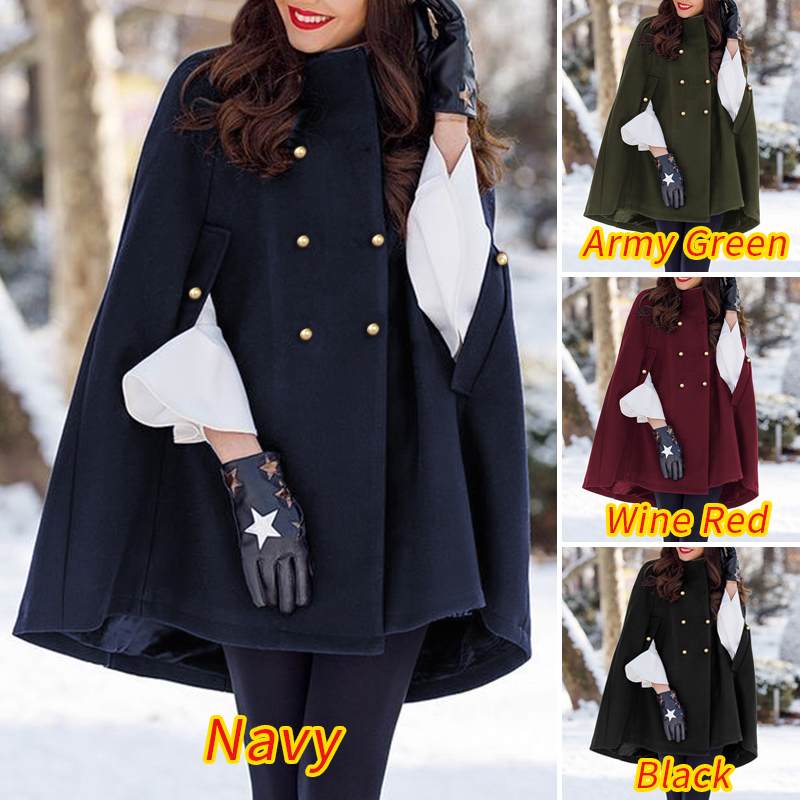 Lovemi - Fashion Casual Women’s Loose Woolen Cloak Coat