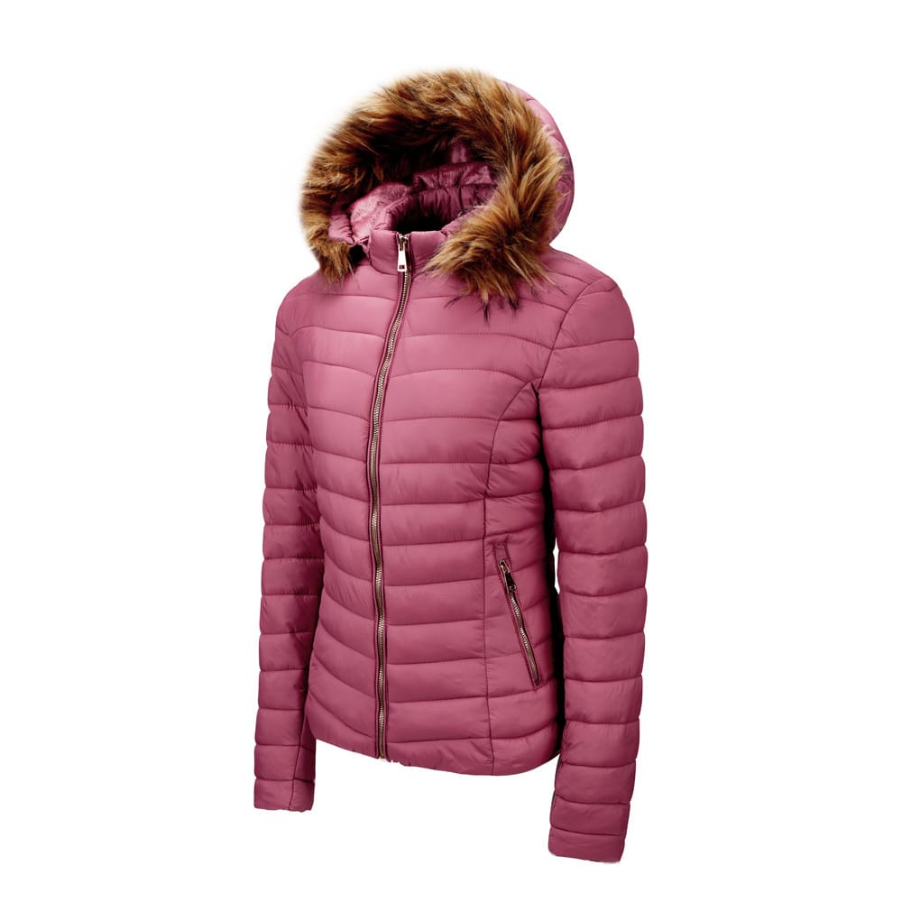 Lovemi - Women’s fur collar cotton hooded jacket