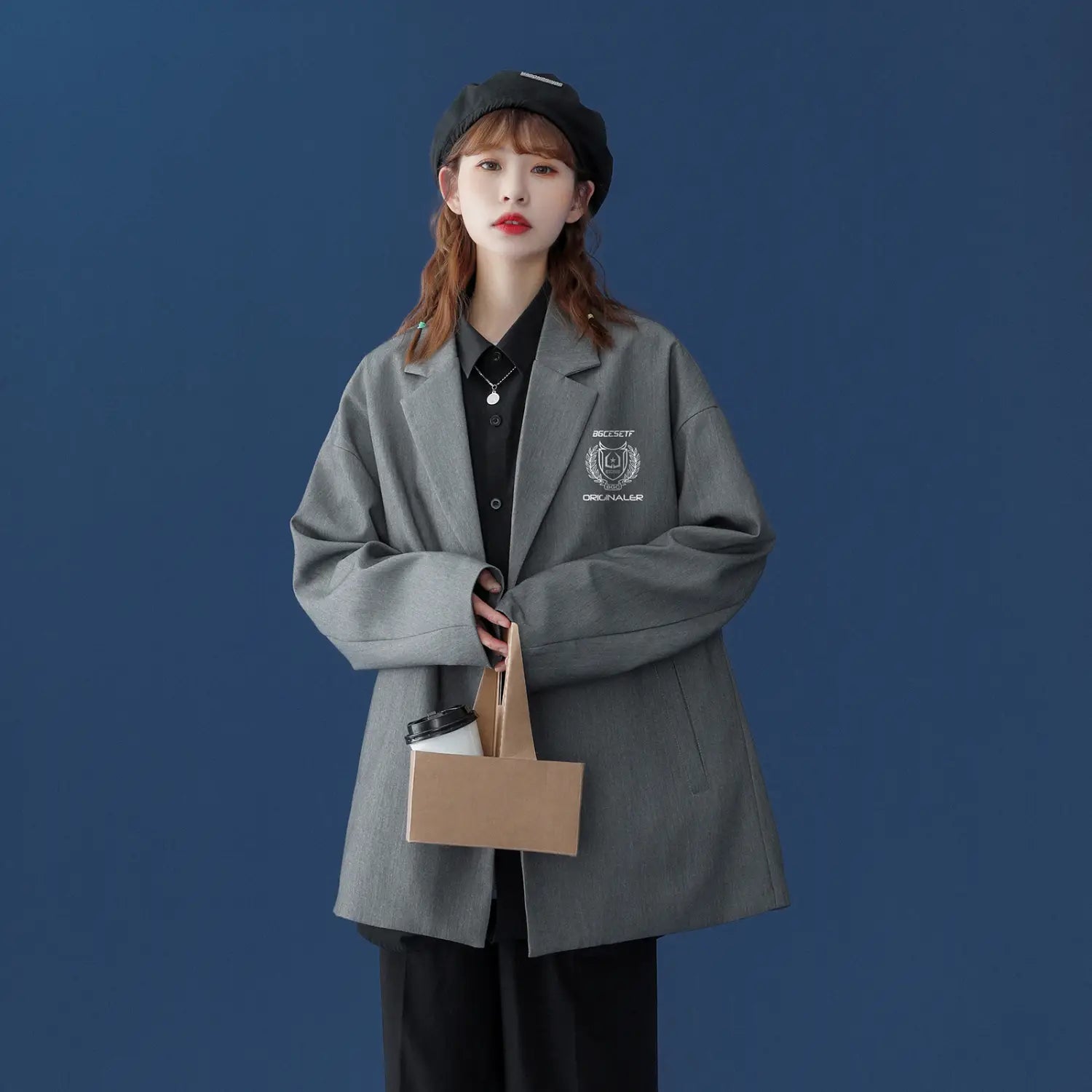 Lovemi - Business Wear Temperament Loose Suit All-match