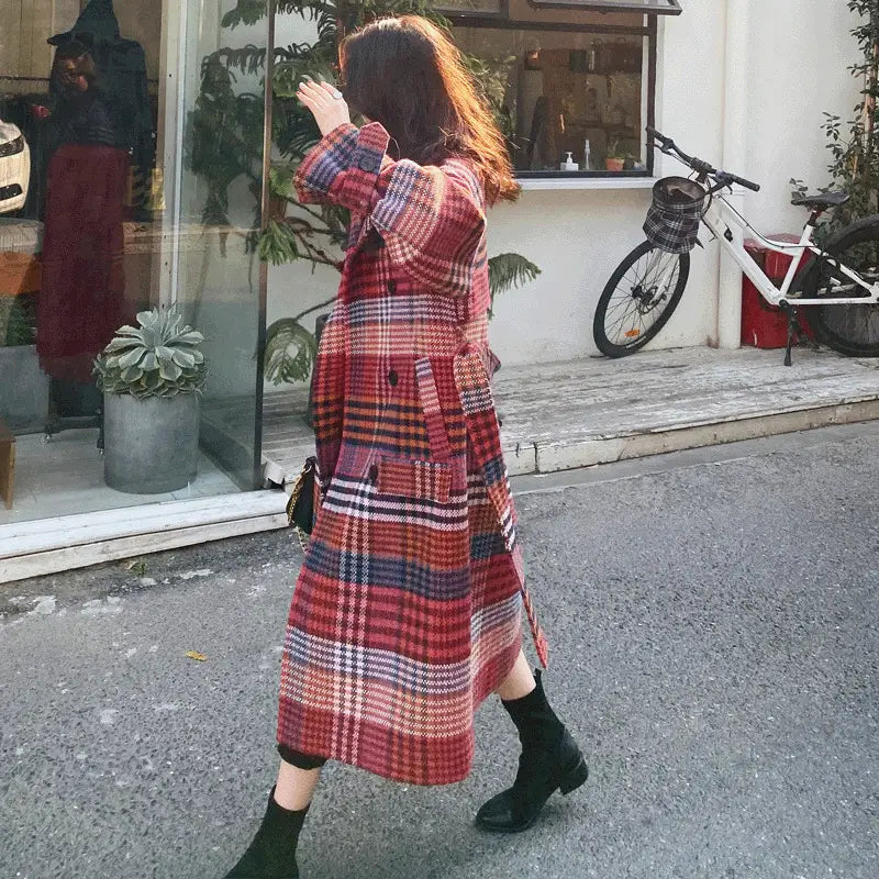 Lovemi - Winter New Plus Size Women’s Thick Woolen Retro