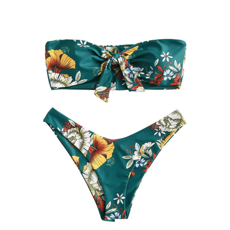 Lovemi - Sexy Printed Ladies Bikini Split Swimsuit