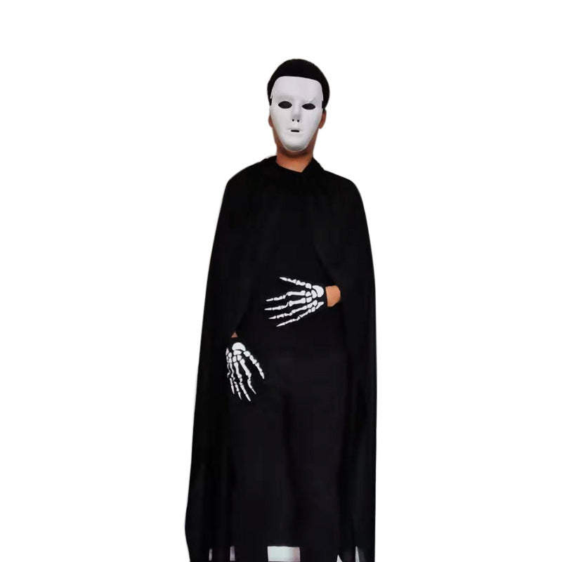 Lovemi - Cape noire monocouche Halloween Party Grim Reaper