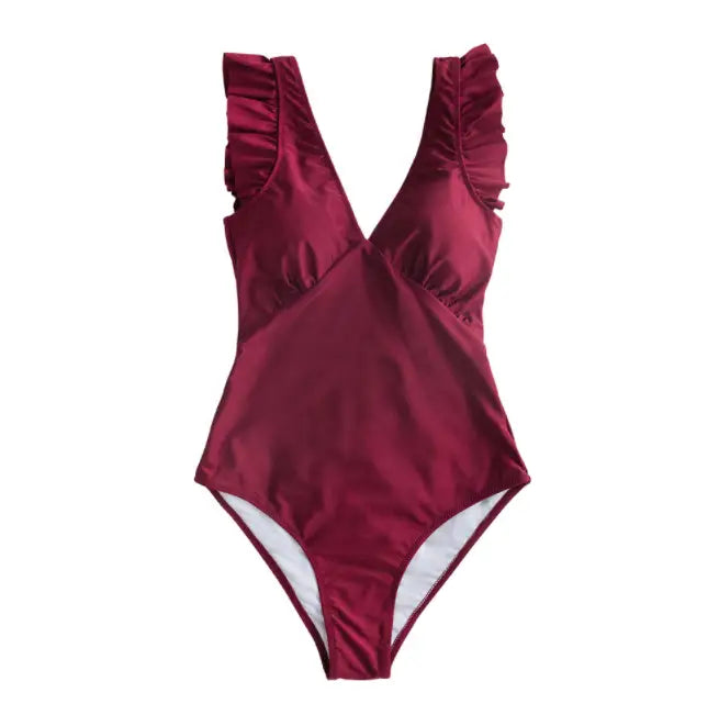 Lovemi - Maillot de bain bikini une pièce sexy flash uni en multi