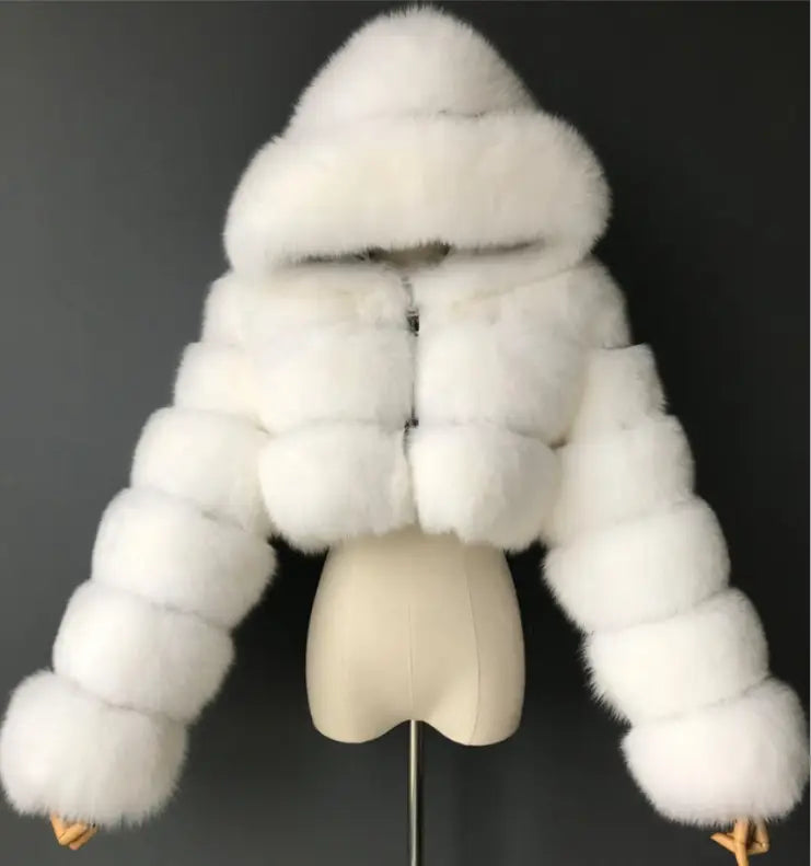 Lovemi - Nouveau manteau d'hiver en fausse fourrure pour femme