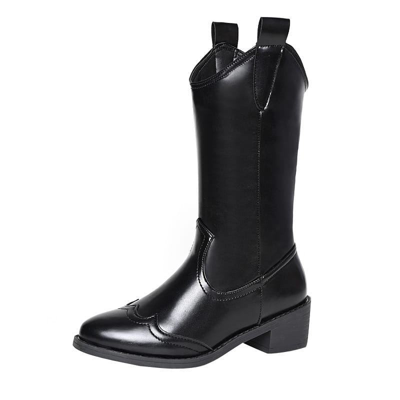new Autumn Fashion Mid-calf Boots For Women Pointed Sleeve