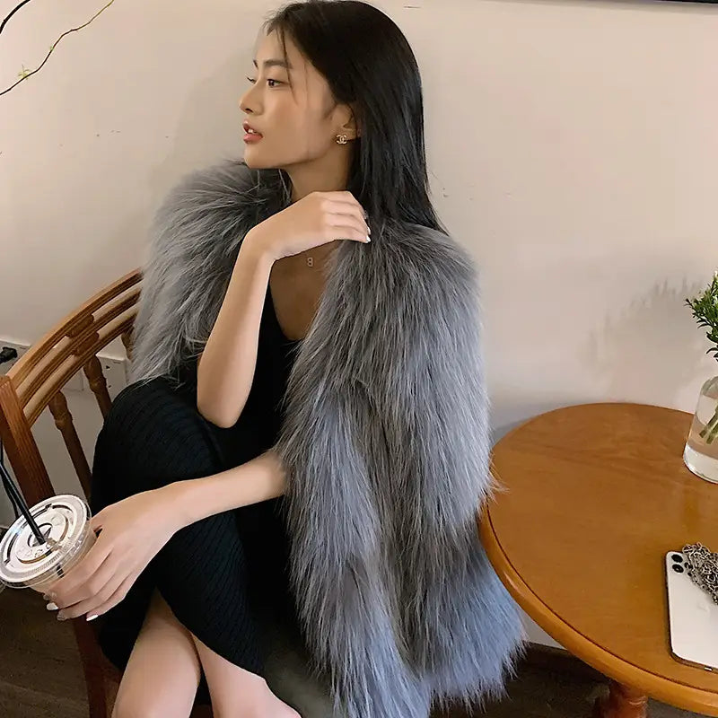 Lovemi - Coat Women’s Long Young Fashion V-neck
