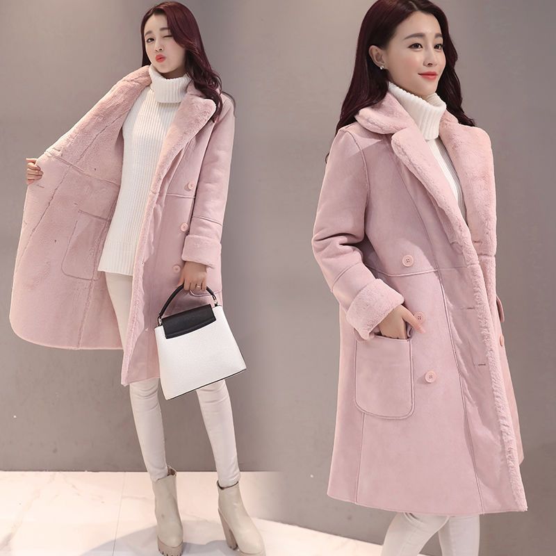 Lovemi - Lamb wool coat women