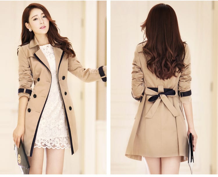 Lovemi - Ladies Autumn Trench Coat For Women Winter Long