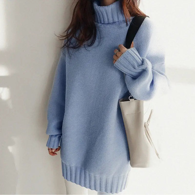 Lovemi - High-neck padded sweater sweater