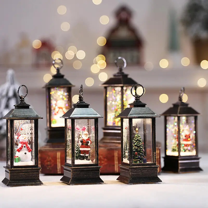 Lovemi – Kleine Öllampe mit Weihnachtssimulation, LED-Flamme