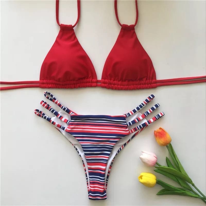 Lovemi - Women’s Scarlett String split Bikini