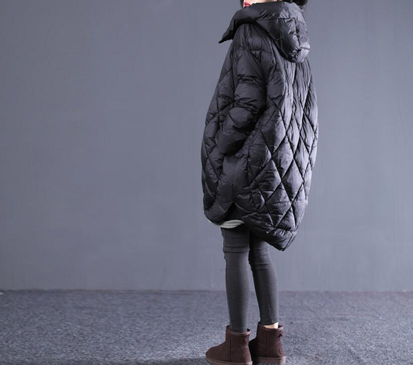 Lovemi - Mid-length hooded cotton jacket