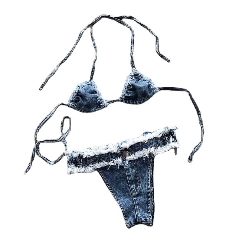 Lovemi - Short en jean d'été Hot Pants Bikini taille basse