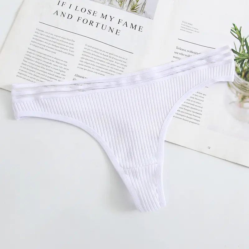 Lovemi - New Womens Underwear Panties Cotton Sexy Thong Soft