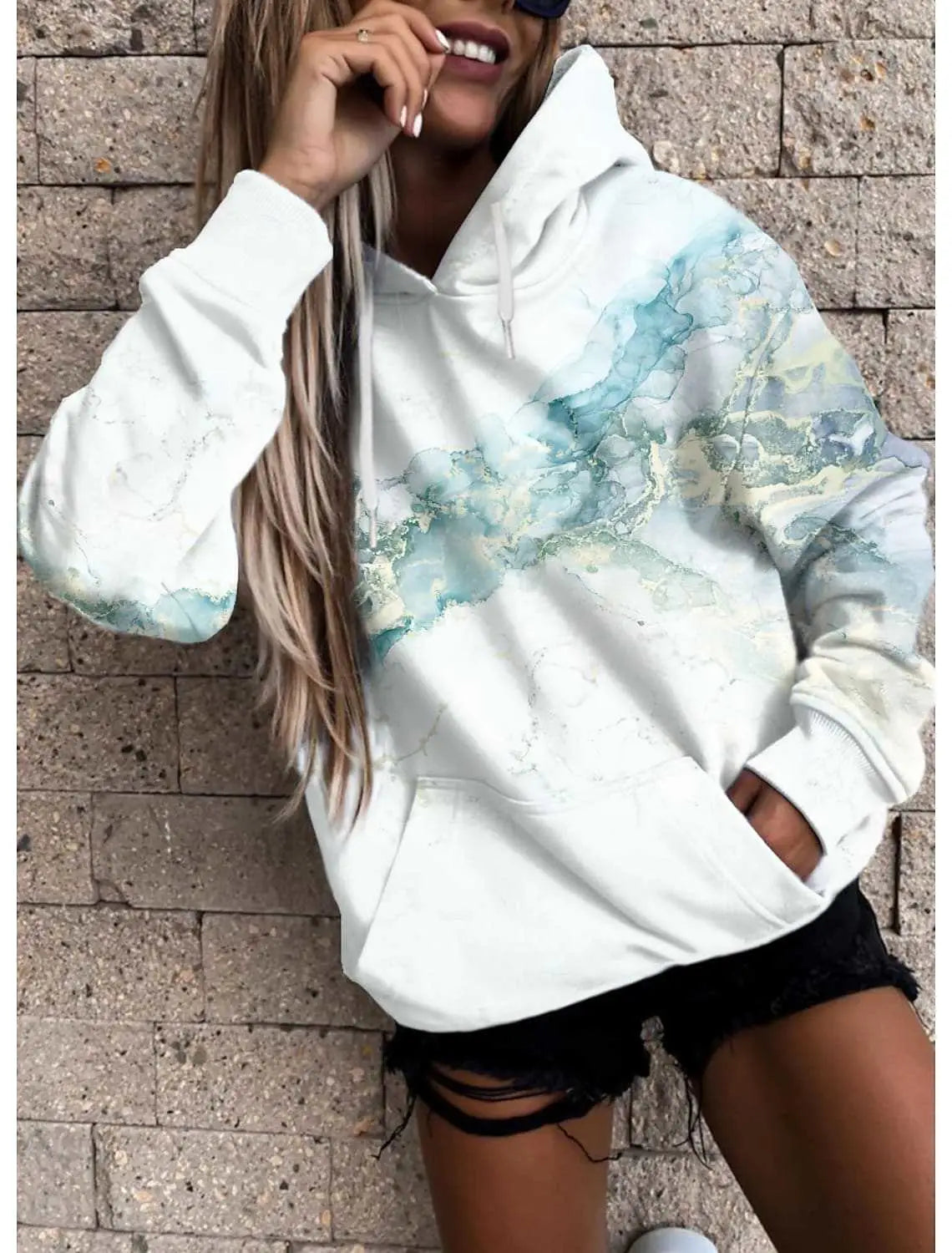 Lovemi - 3D Sweatshirt Digital Printing Ladies Top