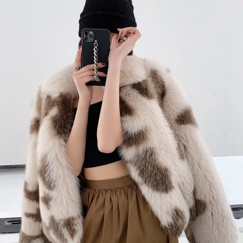 Lovemi - Fox Like Wool Toka Fur Women’s Warm Coat