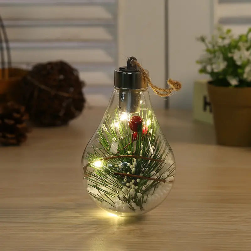 Lovemi – Transparenter Weihnachtsbaumschmuck-Anhänger