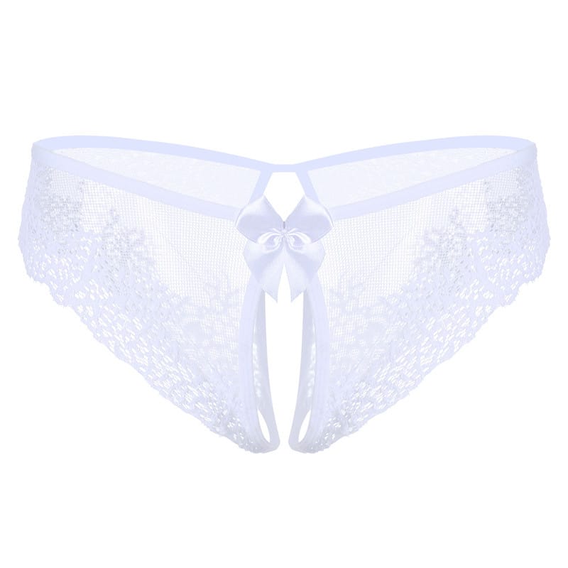 Lovemi - Lace Bow Sexy Non-take-off Thong Sexy Lingerie