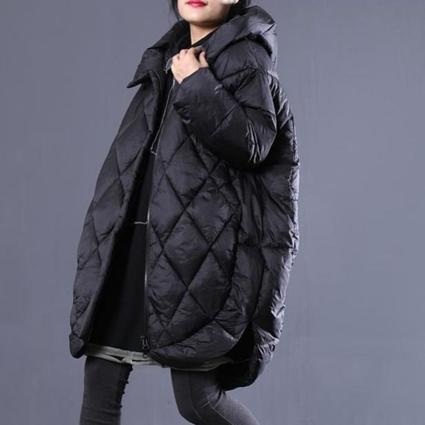 Lovemi – Mittellange Baumwolljacke mit Kapuze