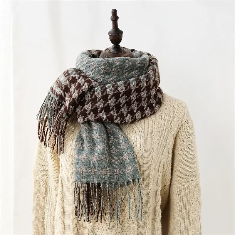 New Style Cashmere Scarf With Thickened Shawl