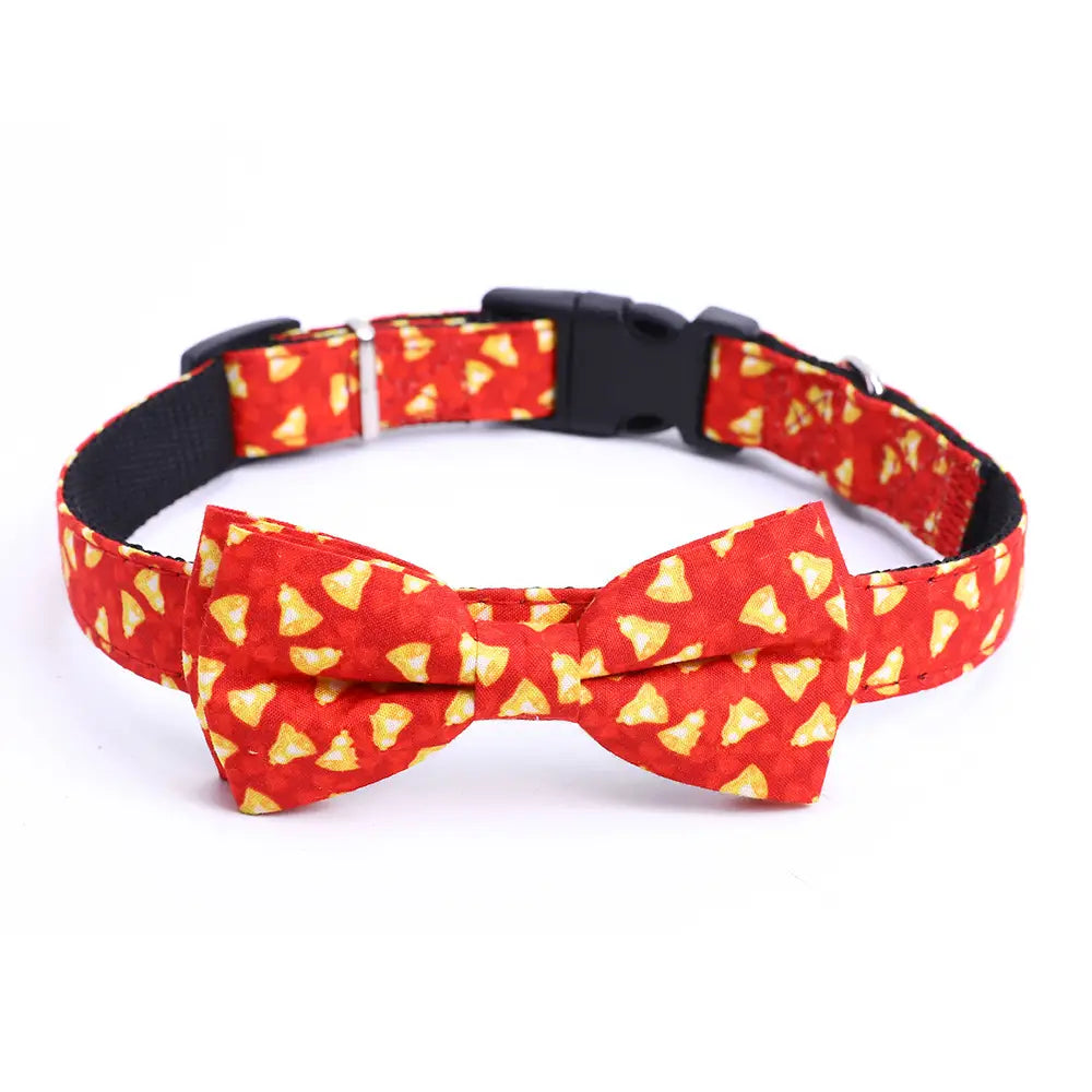 Lovemi - Christmas Pet Collar Medium And Large Dog Bow