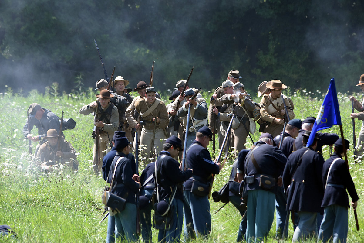 Civil War Reenactment Muzzleloaders