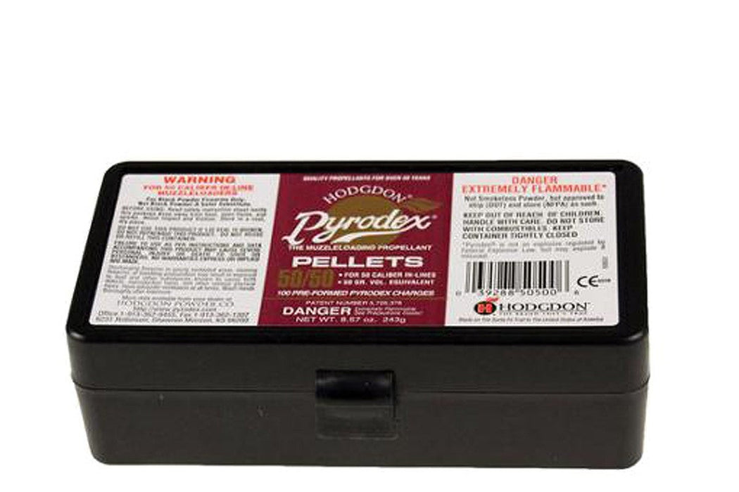 Hodgdon® Pyrodex™ 50/50 Pellets .50 Cal | 24 &amp; 100 Pack | Muzzle-Loaders.com