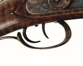 pedersoli missouri river hawken rifle 50 cal percussion walnut s 206 50 double set trigger