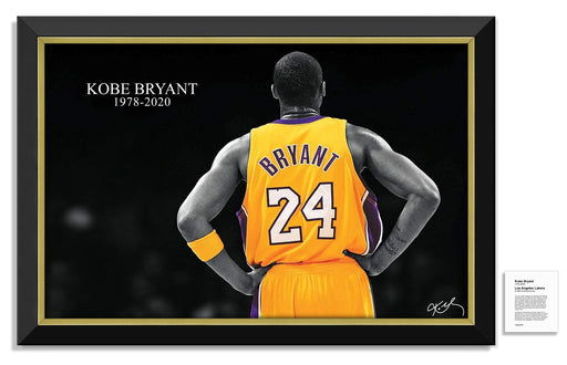 Kobe Bryant Facsimile Signed Autographed Los Angeles Lakers Slam Dunk -  Framed Museum Canvas ™ Special Edition