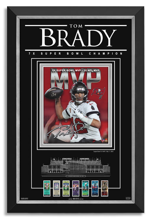 Tom Brady Tampa Bay Buccaneers Autographed & Inscribed Super