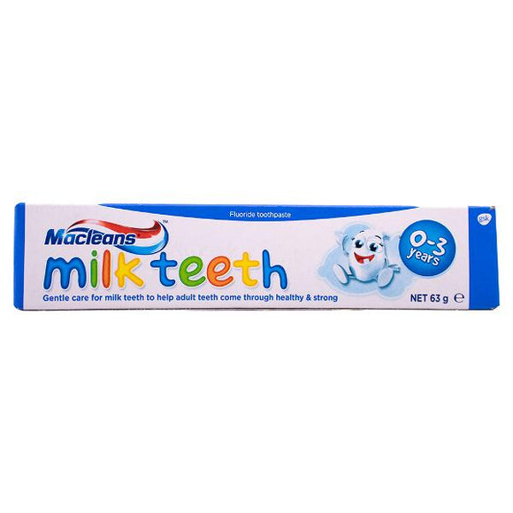 milk teeth toothpaste ingredients