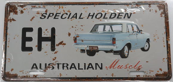 AUSTRALIAN MUSCLE CAR TIN NUMBER PLATES - EH - SPECIAL HOLDEN