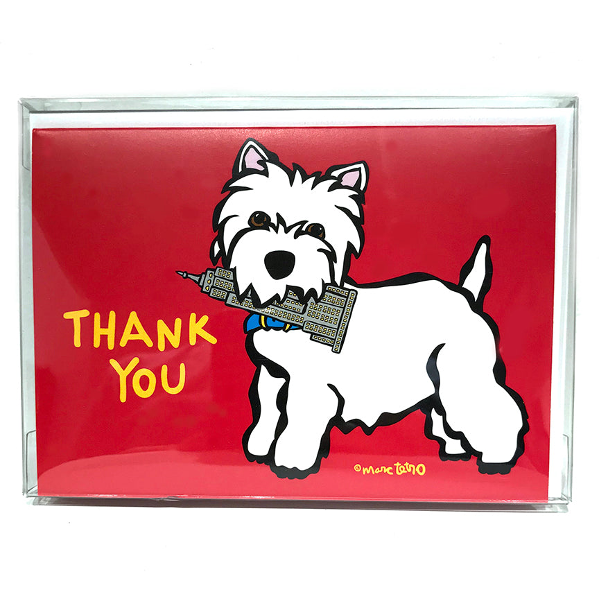 SALE! NYC Westie Thank You Cards