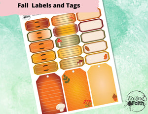 Fall Labels and Tags