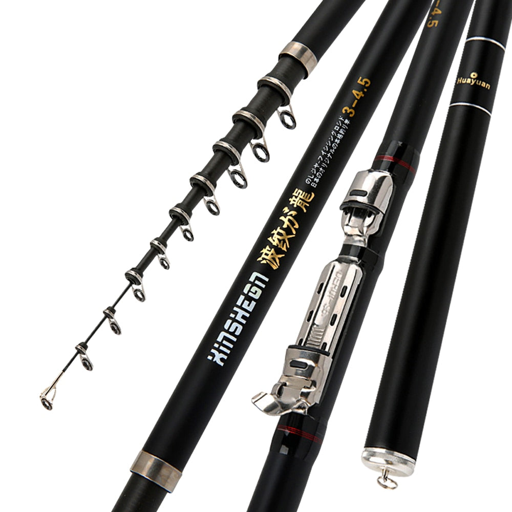 telescopic fishing rod combo 1.8-3 m carbon travel rod with spinning r –  Isaac Sports