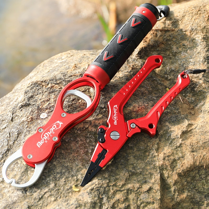 Fishing Accessories Two Color Multifunctional Luya Aluminum Alloy Fishing  Pliers Fishing Line Clippers Oxford Cloth Bag From Jiangzeming, $22.24