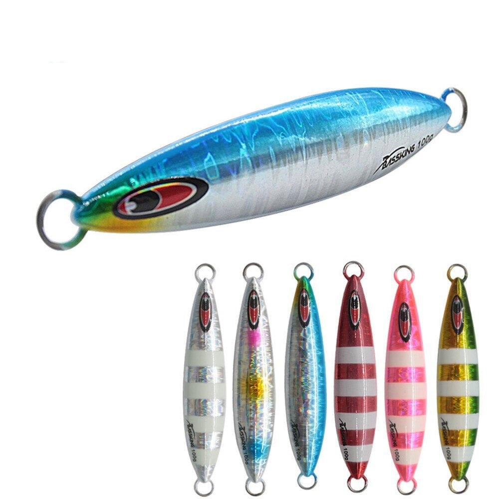 10g-60g Heavy Metal Jig Fishing Lures for Big Fish Versatile Metal Jigging  Spoon Lures for Lake and River Fishing