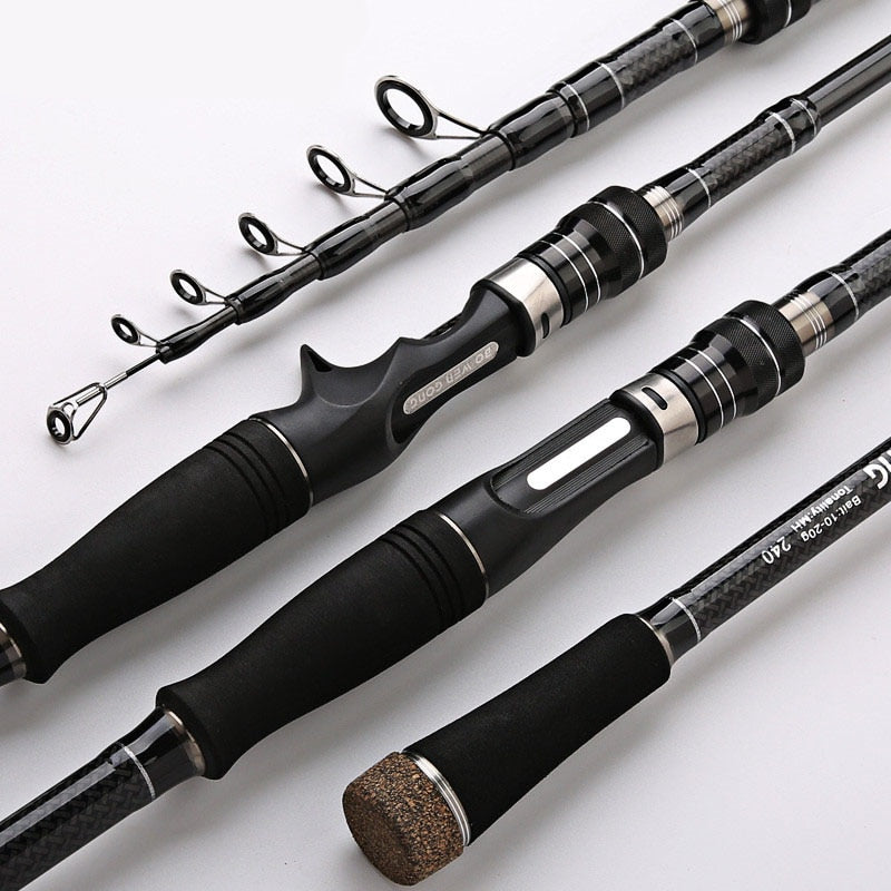 1.8-3.6M telescopic fishing rod combo spinning reel fishing set carp f –  River and Rhodes Outdoors