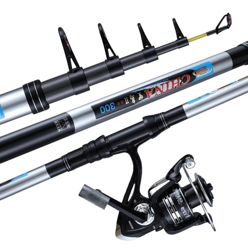 Challenger 3 Piece Heavy-Duty Boat Fishing Rod 15kg Line Weight