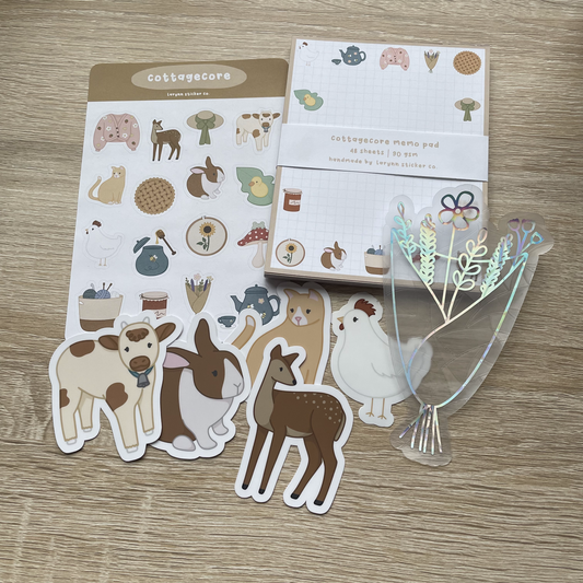 Cottagecore Sticker Sheet – LaRynn Sticker Co.