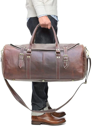 leather duffle bags in modern times