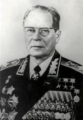 Dimitry Ustinov, Soviet Minister of Defense and Marshall of the Soviet Union. He was also Chelomei's most ardent rival.