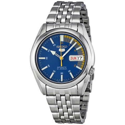 Reloj Seiko 5 Automático para Hombre con Esfera Azul SNK371. relojes Seiko. Relojes Seiko antiguos. Relojes Seiko para hombre. Relojes de marca. relojes de lujo. Relojes de hombre. Relojes asequibles. relojes baratos. Envío rápido y barato a todo el mundo.