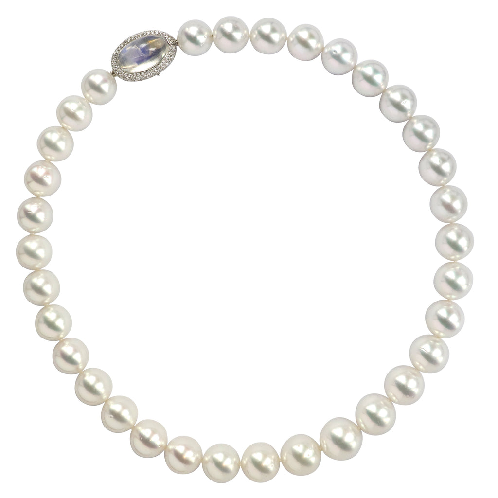 Aura Necklace #2 (15mm) - Cornelian, Fire Opal, Spessartite, Moon Ston –  TARBAY